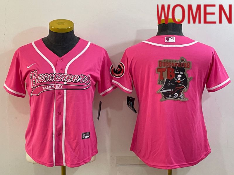 Women Tampa Bay Buccaneers Blank Pink 2022 Nike Co branded NFL Jersey->women nfl jersey->Women Jersey